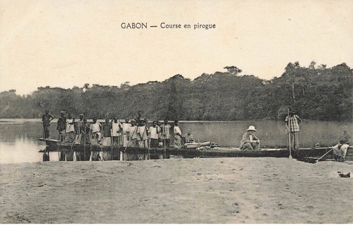 Gabon 27731 canoe racing - gabon,
