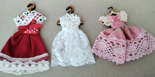 Dolls house child dresses - dolls, on