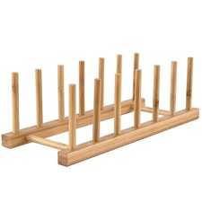Bamboo wooden plate racks - plate,