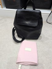Radley Leather Backpack with Dust Bag Excellent Condition Used Once Black