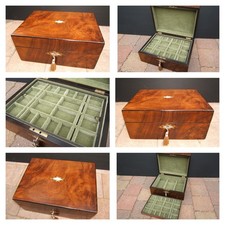 19c ANTIQUE FIGURED WALNUT