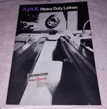 AJAX Machine Tool Co Ltd HEAVY DUTY LATHES SALES BOOKLET AJ250 CU502 AJ285 CU582