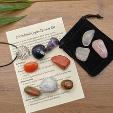 10 Polished Gemstones Natural