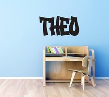 Graffiti Wall Sticker Custom Personalised Childrens Bedroom Decal Graphic Mural