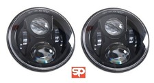 PAIR LED Headlights BLACK