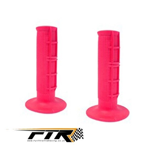 Pink half waffle grips - half,