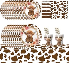Highland Cow Party Tableware