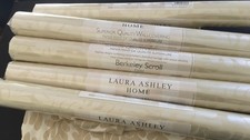 Laura Ashley Berkeley Scroll gold  Wallpaper. Seven Rolls Avail Price Per Roll