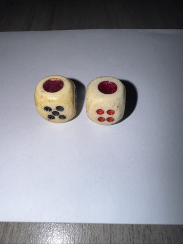 Rare bone red - black, dice
