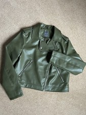 Women's Faux Leather Jacket From Primark - Size medium (12/14)