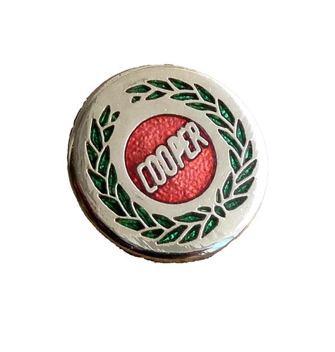 Cooper enamel lapel pin - enamel,