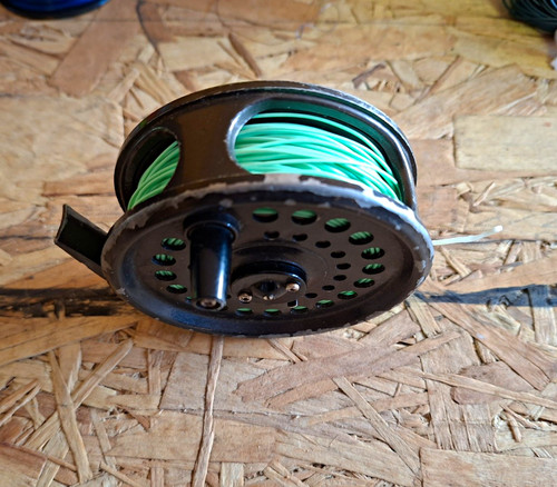Fly fishing reel pre - fishing,