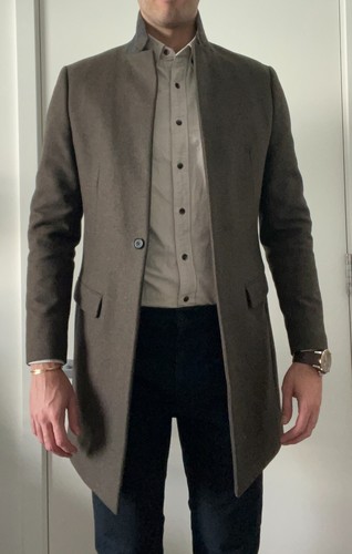 Men allsaints denton coat - men's,
