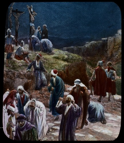 Magic lantern slide the death - lantern,