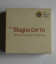 Magna Carta 2015 £2 Two Pounds silver proof Piedfort