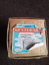 Camping aluminium saucepan set, Nester  pans set of three