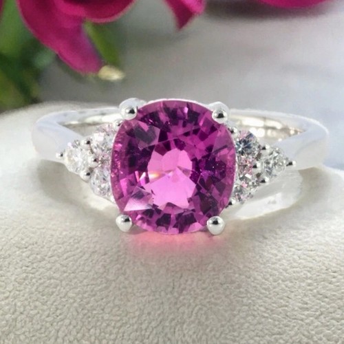 Pink tourmaline diamond - pink,