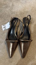 New zara gold - zara, heels
