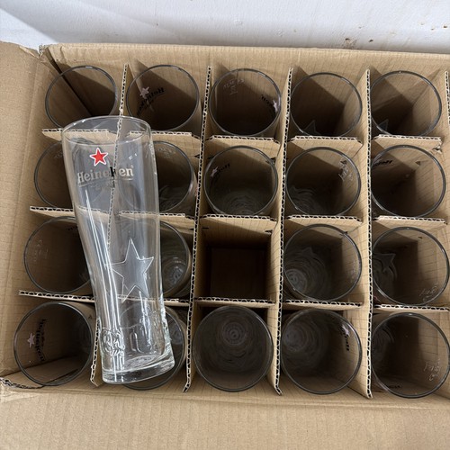 24x heineken pint glasses - 24x,