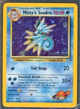 Pokemon Cards - PreRelease Misty's Seadra 9/132 - eBay Live Sun 2nd Nov 6:30pm