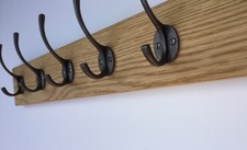 Handmade Solid Oak Coat Rack |