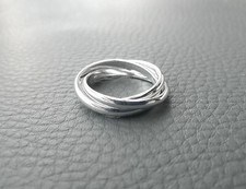 Sterling Silver Three Band 2mm