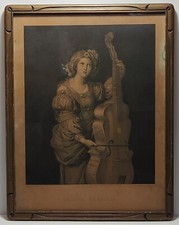 ANTIQUE CELLO PRINT Saronis
