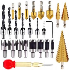 26Pcs Countersink Drill Bit