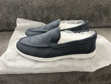 Men's Gent Navy Blue Suede