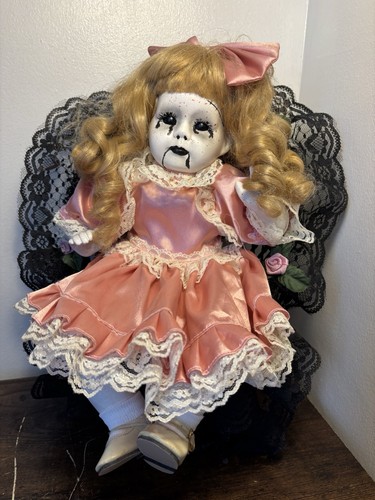 Porcelain horror doll - porcelain,