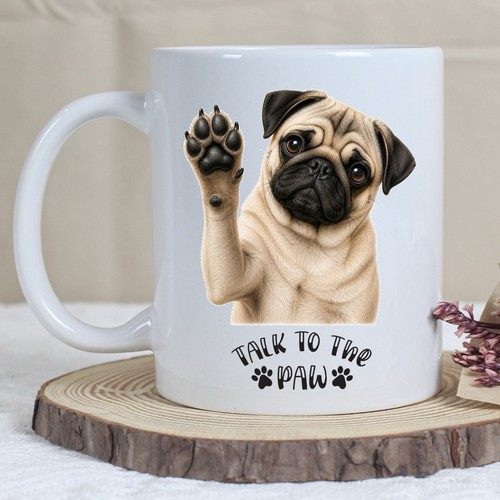 Funny pug dog - pug, mug