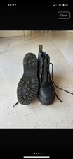 Doc Martin Sinclair Leather Boots with Zip Size 6.5 Black Leather