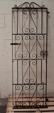 Black wrought iron tall side gate in good condition width 635mm 