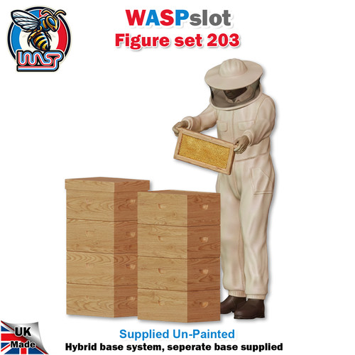 Bee keeper and hives 1 - bee,