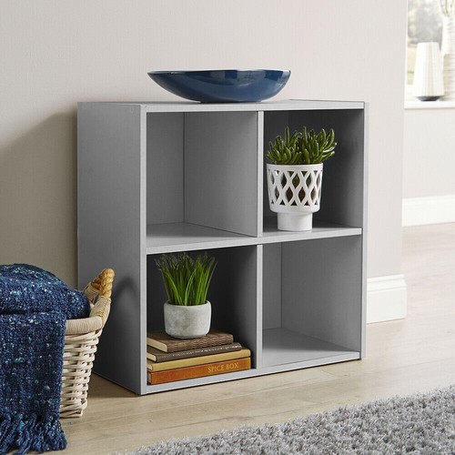 Grey storage cube shelf - grey,