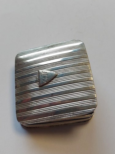 Antque solid silver - snuff, pill