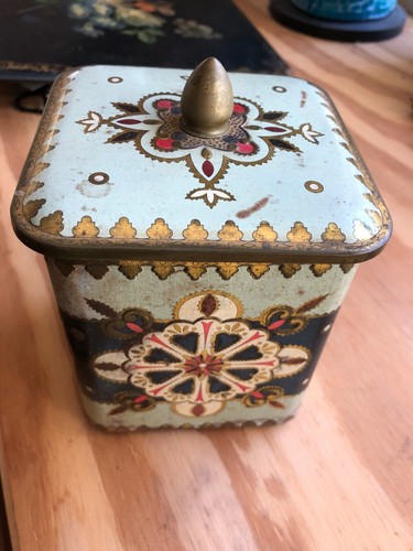 Antique tea caddy old - antique,