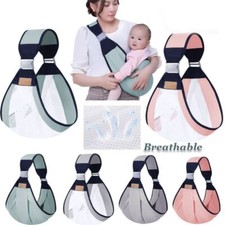Easy Carrying Wrap Front Holding Ring Sling Baby Carrier Toddler Carrier