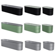Galvanised steel raised garden - steel,