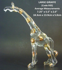 LARGE Glass GIRAFFE Figurine