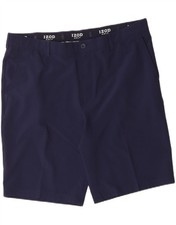 IZOD Mens Golf Chino Shorts W42 2XL  Navy Blue Polyester CQ10