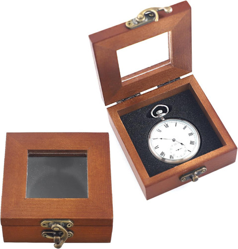 Luxury pocket watch - box, wooden