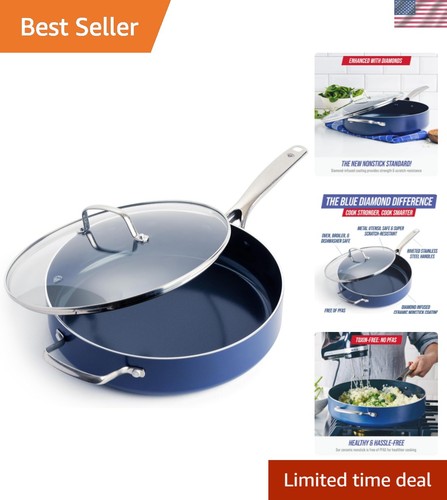 5qt saute pan with lid - pan, lid,