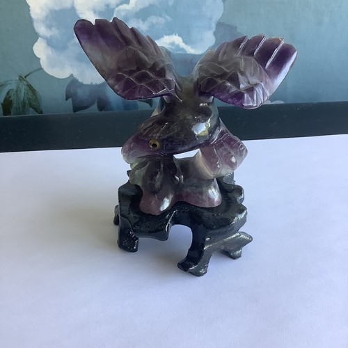 Amethyst carved eagle purple - eagle,