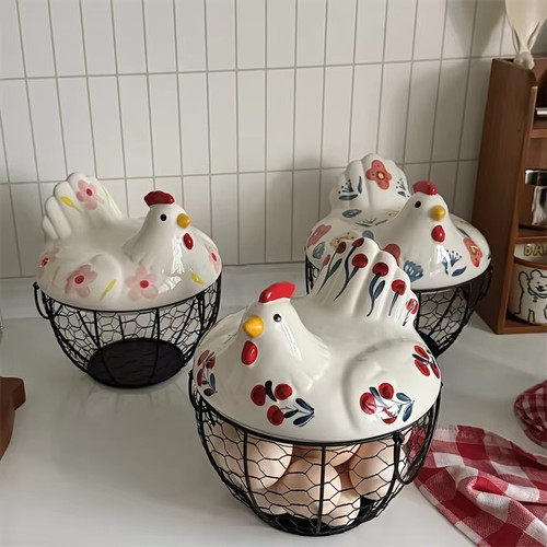 Farmhouse hen shaped egg - farmhouse, hen-shaped