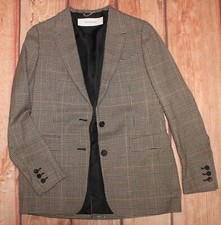 J&M Davidson Blazer US 8 100% Wool Check Jacket Made in Japan Smart Tailored