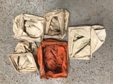 Cloth cash bags (x5) from various old jukeboxes