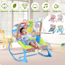 Electric Infant To Toddler Baby Bouncer Rocker Swing Vibration Chair Soothing UK
