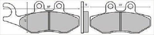 Pair brake pads front vespa - pads,