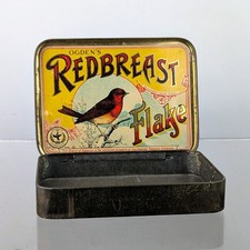 Ogden's Redbreast Flake Tobacco Tin Vintage Advertising Shop Display Prop c1920